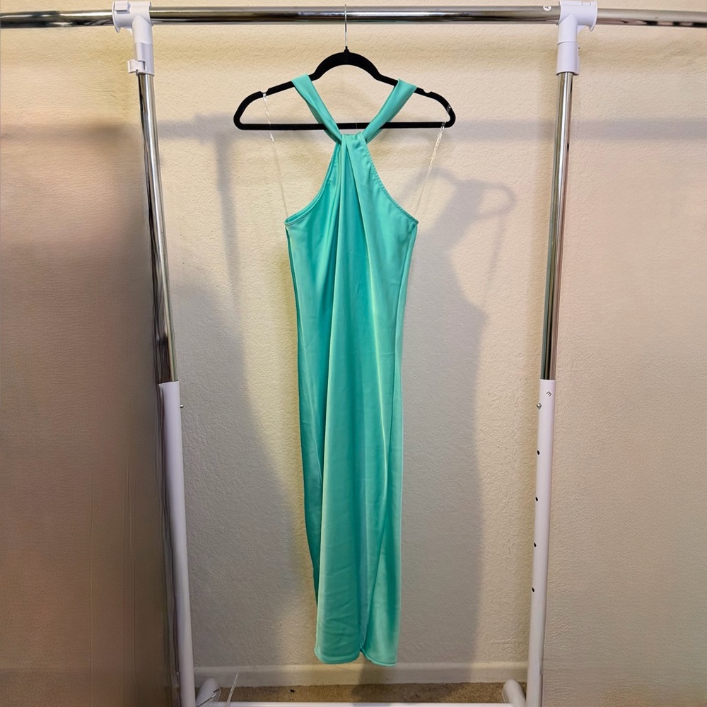 Target Turquoise Backless Dress